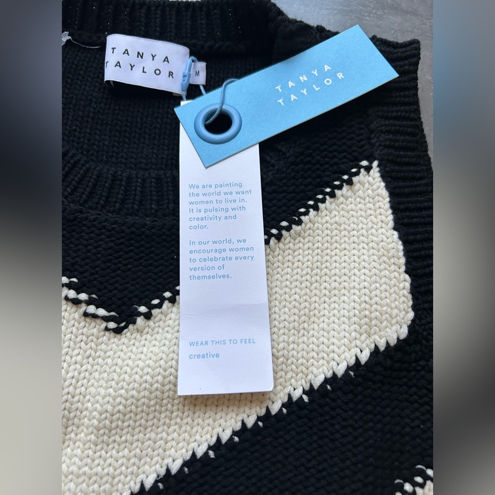 NWT Tanya Taylor Nina Organic Cotton Cable Knit Dress - Picture 7 of 11
